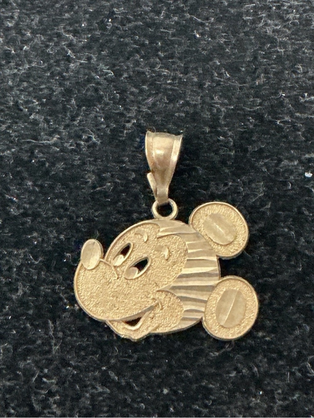 Gold-Tone Mickey Mouse Pendant - Fashion Pendant Necklace Charm